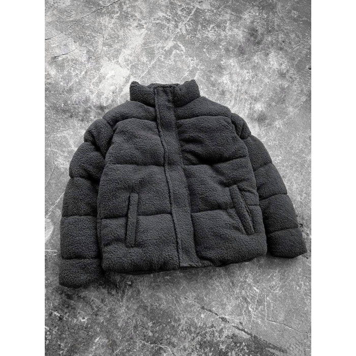 Зимова плюшева куртка oversize
