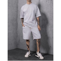 Літній oversize костюм з надписом
