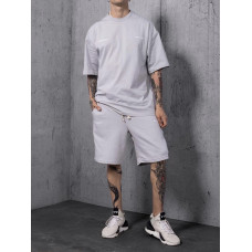 Літній oversize костюм з надписом