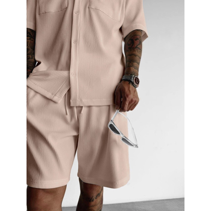 Літній oversize костюм у рубчик