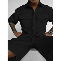 Літній oversize костюм у рубчик