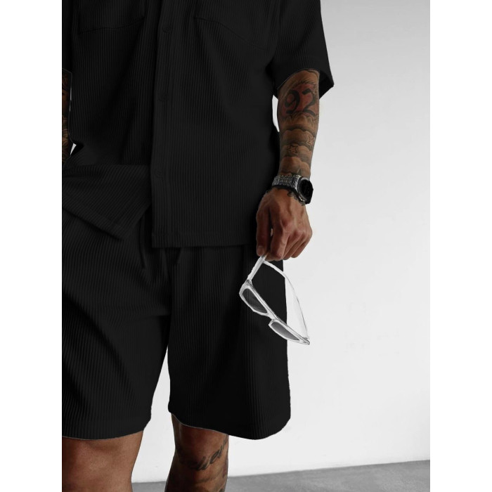 Літній oversize костюм у рубчик