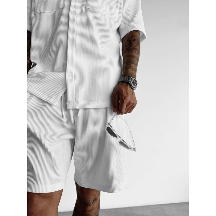 Літній oversize костюм у рубчик