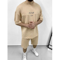 Літній oversize костюм з надписом