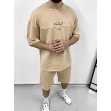 Літній oversize костюм з надписом