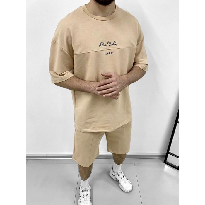 Літній oversize костюм з надписом