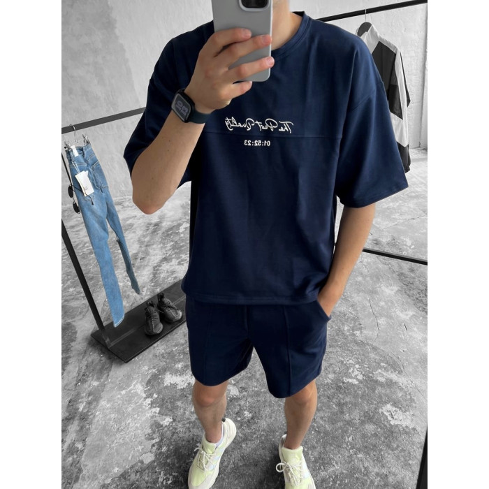 Літній oversize костюм з надписом