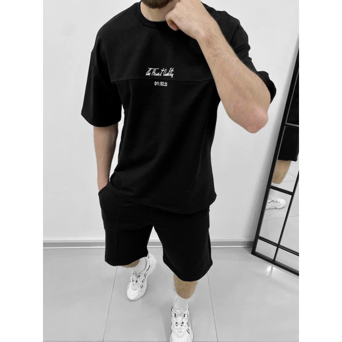 Літній oversize костюм з надписом