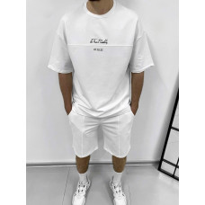 Літній oversize костюм з надписом