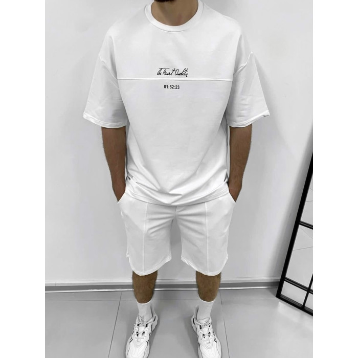 Літній oversize костюм з надписом