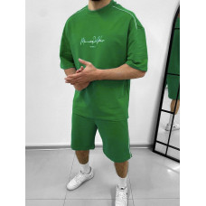 Літній oversize костюм з надписом