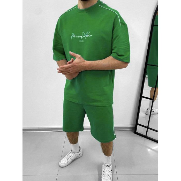 Літній oversize костюм з надписом