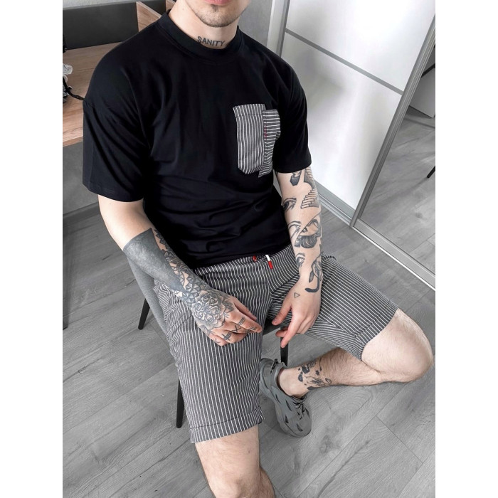 Літній oversize костюм зі смужками