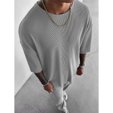 Літній oversize костюм у рубчик