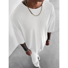 Літній oversize костюм у рубчик