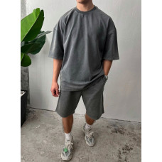 Oversize костюм з вивареної тканини