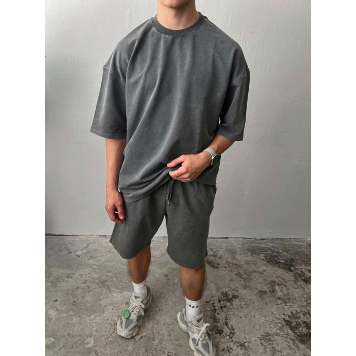 Oversize костюм з вивареної тканини