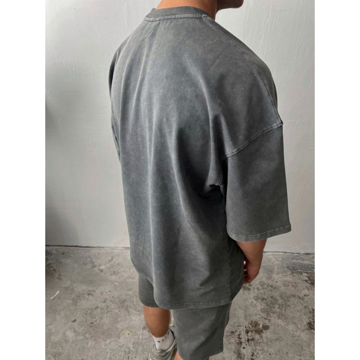 Oversize костюм з вивареної тканини