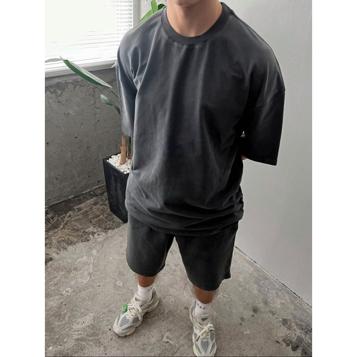 Oversize костюм з вивареної тканини