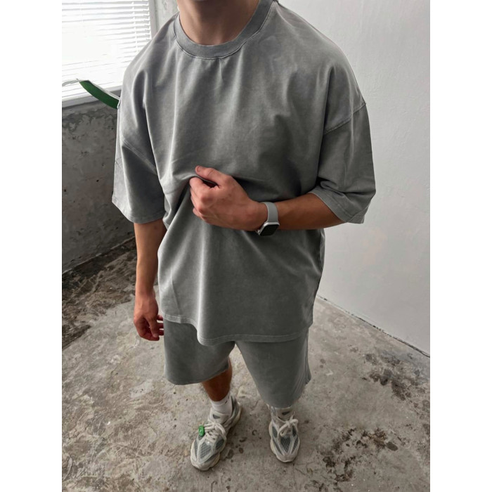 Oversize костюм з вивареної тканини