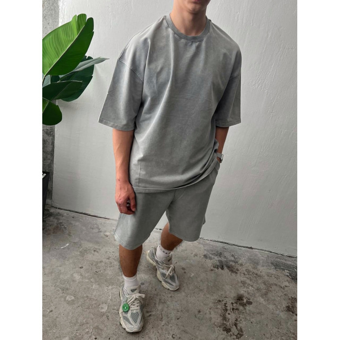 Oversize костюм з вивареної тканини