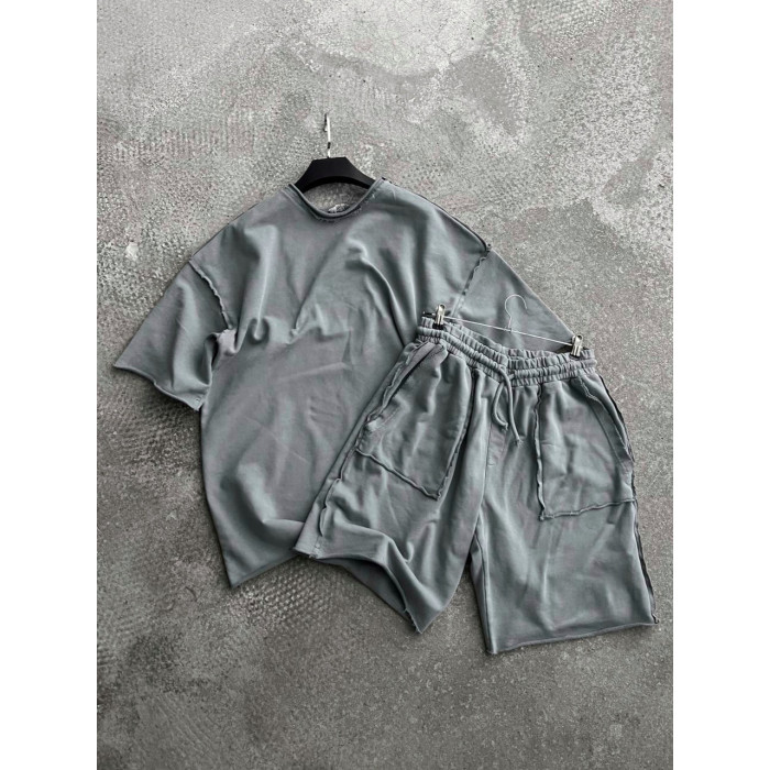 Oversize костюм з акцентними швами