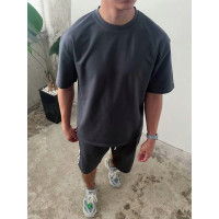 Oversize костюм з акцентними смужками