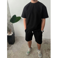 Oversize костюм з акцентними смужками