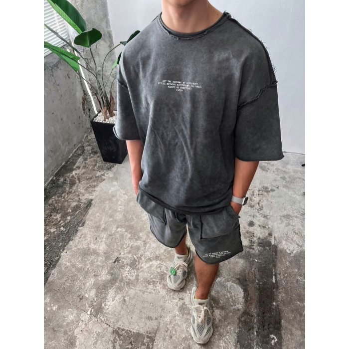 Oversize костюм з акцентними швами