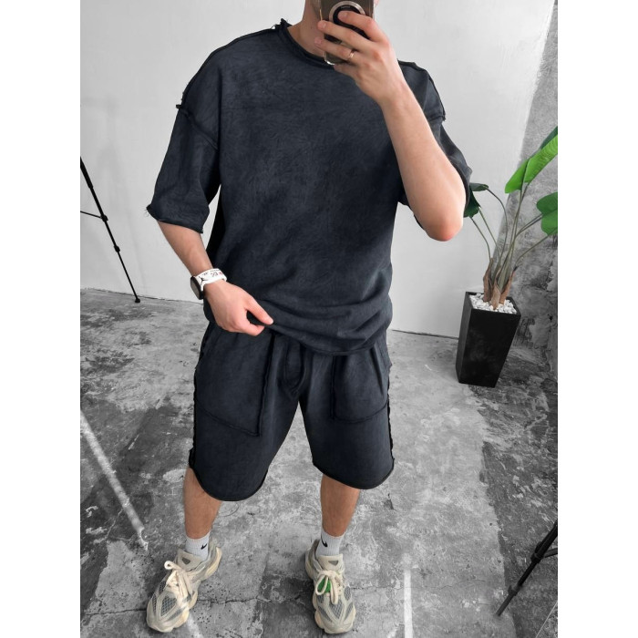 Oversize костюм з акцентними швами