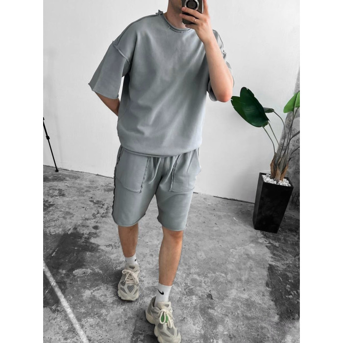 Oversize костюм з акцентними швами