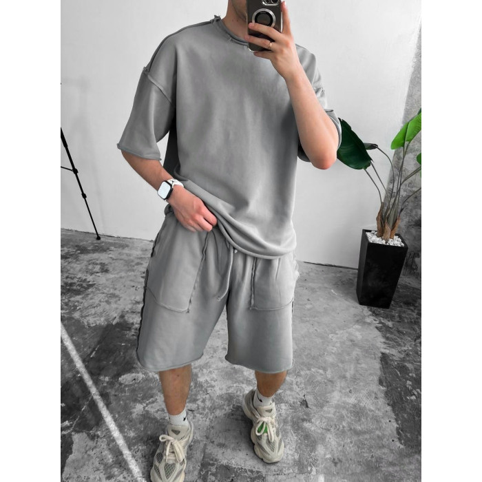 Oversize костюм з акцентними швами