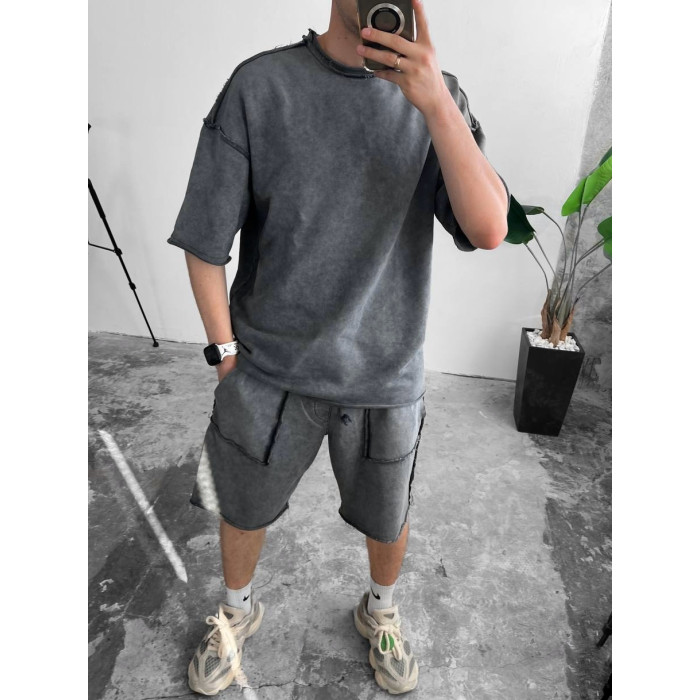 Oversize костюм з акцентними швами