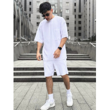 Літній oversize костюм у рубчик