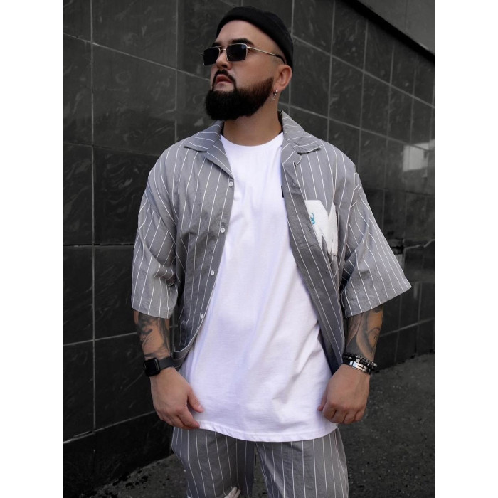 Літній oversize костюм зі смужками