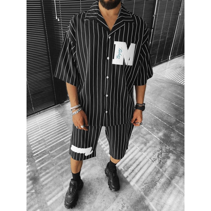 Літній oversize костюм зі смужками