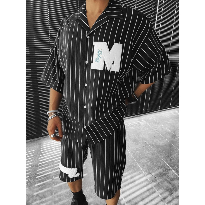 Літній oversize костюм зі смужками