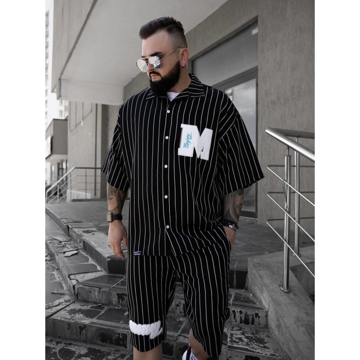 Літній oversize костюм зі смужками