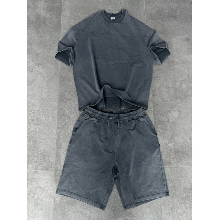 Oversize костюм з вивареної тканини