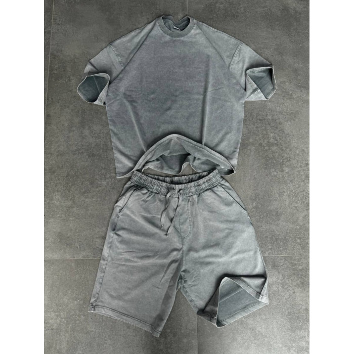Oversize костюм з вивареної тканини