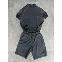 Oversize костюм з вивареної тканини