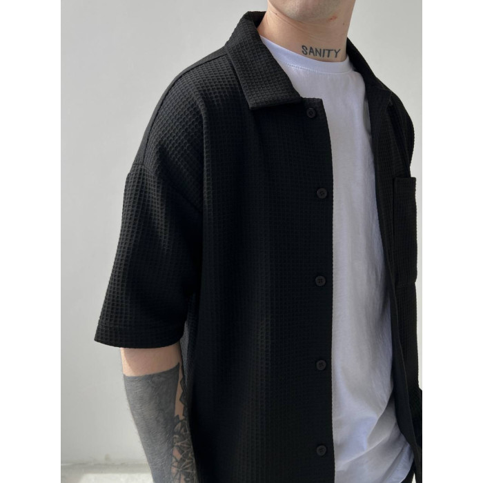 Oversize костюм з фактурної тканини