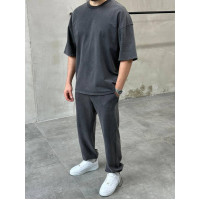 Oversize костюм з вивареної тканини