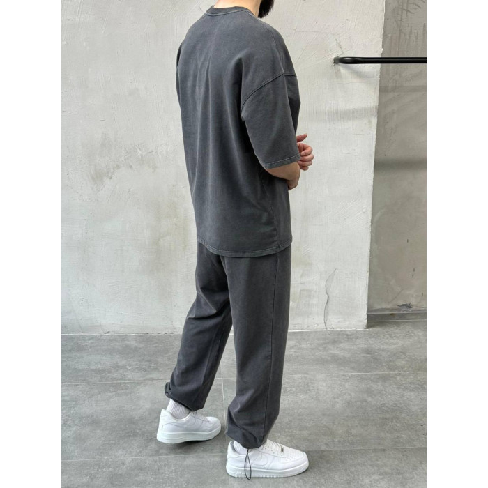 Oversize костюм з вивареної тканини