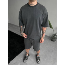 Oversize костюм з вивареної тканини