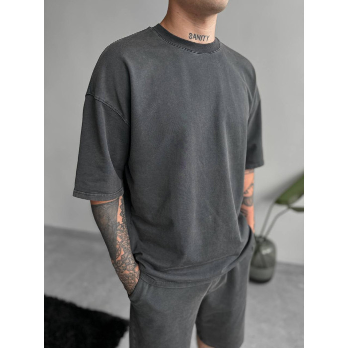 Oversize костюм з вивареної тканини