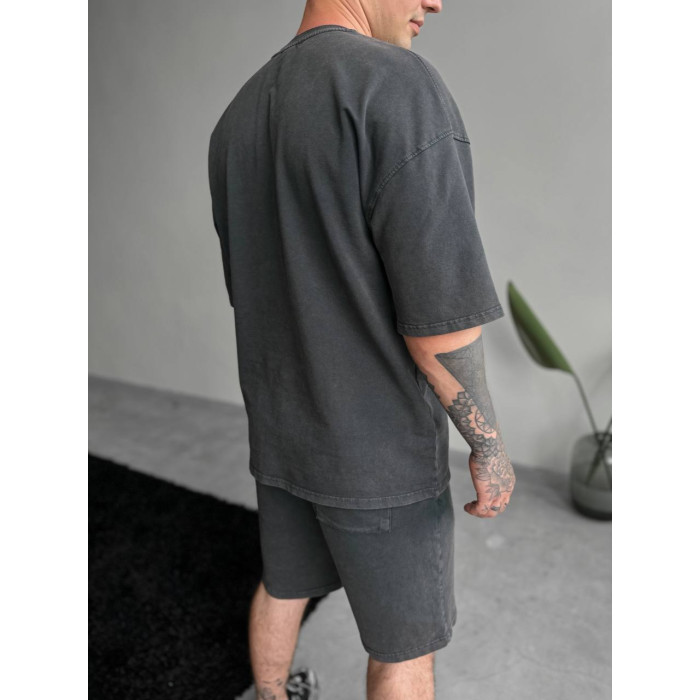 Oversize костюм з вивареної тканини