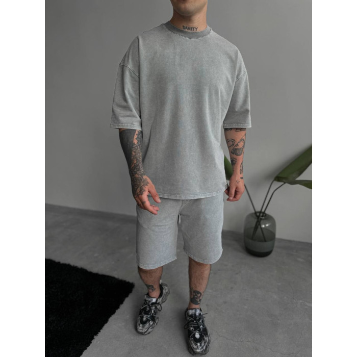 Oversize костюм з вивареної тканини
