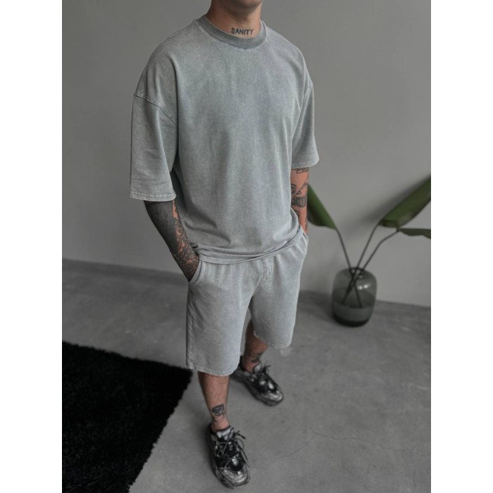 Oversize костюм з вивареної тканини