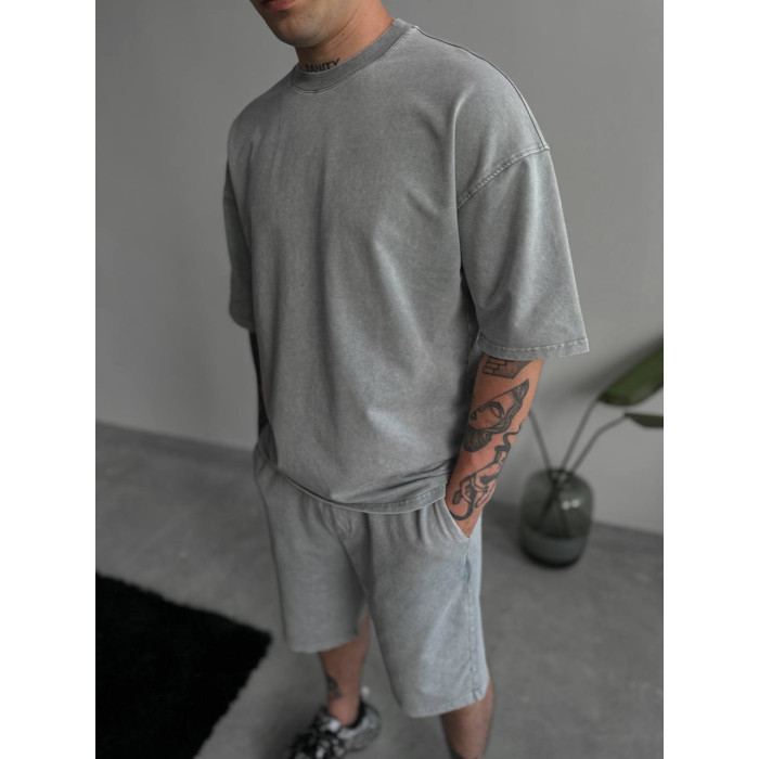 Oversize костюм з вивареної тканини